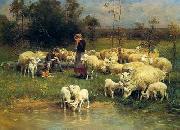 unknow artist Sheep 068 oil painting picture wholesale